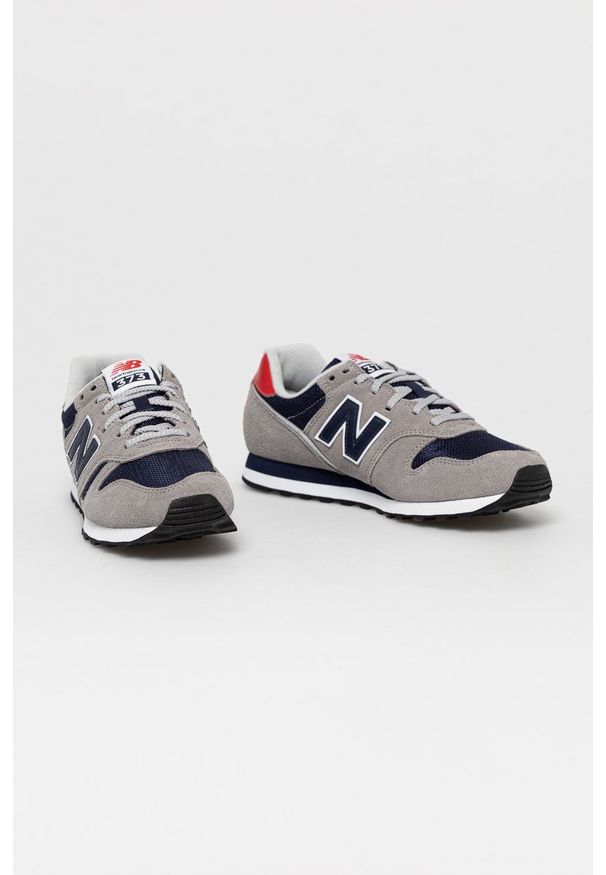 New Balance - Buty ML373CT2. Nosek buta: okrągły. Zapięcie: sznurówki. Kolor: szary. Materiał: guma. Model: New Balance 373