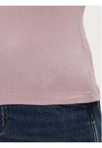 Lee Top Square 112363644 Fioletowy Slim Fit. Kolor: fioletowy. Materiał: bawełna #5