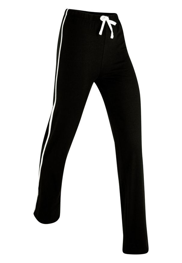 Spodnie shirtowe ze stretchem, długie, Level 1 bonprix czarny. Kolor: czarny. Długość: długie