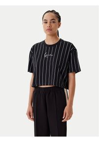 Karl Kani T-Shirt Small Signature Essential Pinstripe 6137880 Czarny Relaxed Fit. Kolor: czarny. Materiał: bawełna
