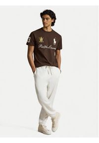 Polo Ralph Lauren T-Shirt 710B20010002 Brązowy Regular Fit. Typ kołnierza: polo. Kolor: brązowy. Materiał: bawełna #4