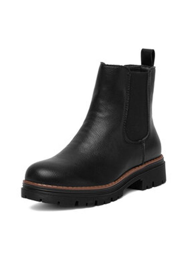Clara Barson Botki CEO-WS6382-02 Czarny. Kolor: czarny. Materiał: materiał, skóra