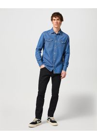 Wrangler - WRANGLER LS WESTERN SHIRT MĘSKA KOSZULA ELEGANCKA BARREL BLUE 112350488 W556015512. Styl: elegancki #3