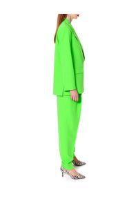 AGGI - Neonowo zielona marynarka Ramona. Kolor: zielony. Materiał: jedwab, tkanina. Sezon: lato. Styl: wizytowy #3