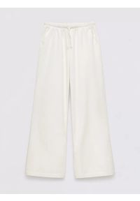 Big-Star - Spodnie dziewczęce wide białe Polena 100. Okazja: na spacer. Kolor: biały. Materiał: bawełna. Wzór: kolorowy. Styl: wakacyjny #2