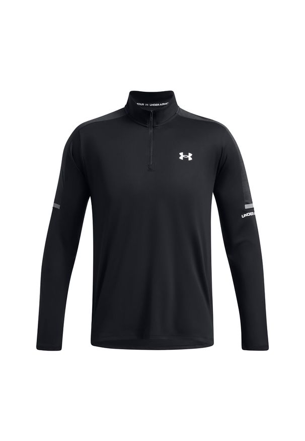 Longsleeve treningowy męski Under Armour Tech Utility 1/4 Zip. Kolor: czarny. Długość rękawa: długi rękaw