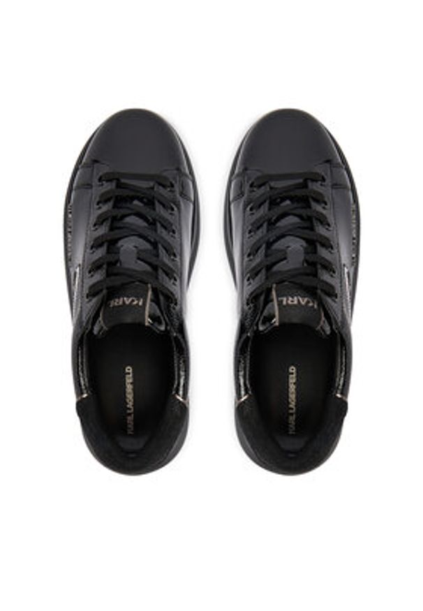 Karl Lagerfeld - KARL LAGERFELD Sneakersy Kapri KL62571E Czarny. Kolor: czarny. Materiał: skóra