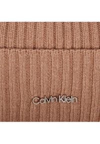 Calvin Klein Czapka Ck Must Logo Beanie K60K611401 Różowy. Kolor: różowy. Materiał: materiał #3