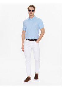 Polo Ralph Lauren Polo 710713130005 Niebieski Slim Fit. Typ kołnierza: polo. Kolor: niebieski. Materiał: bawełna