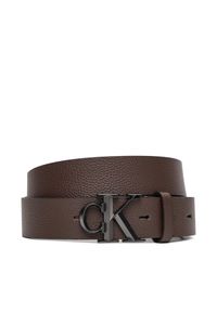 Pasek Męski Calvin Klein. Kolor: brązowy