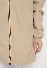 Born2be - Beżowa Kurtka Wiatrówka na Zamek Błyskawiczny z Kapturem Radisca. Typ kołnierza: kaptur. Kolor: beżowy #4