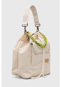 Vans torebka kolor beżowy. Kolor: beżowy. Rodzaj torebki: na ramię #5