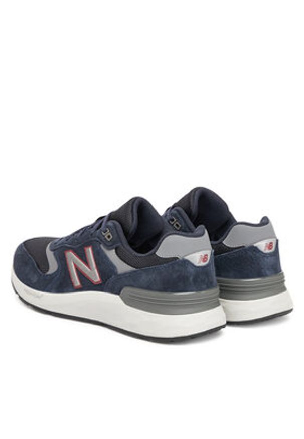 New Balance Sneakersy Walking 880 MW880BC7 Granatowy. Kolor: niebieski. Materiał: zamsz, skóra