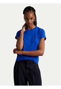Polo Ralph Lauren T-Shirt 211898698036 Fioletowy Regular Fit. Typ kołnierza: polo. Kolor: fioletowy. Materiał: bawełna