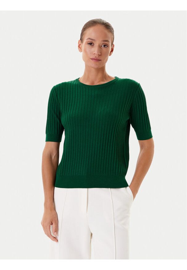 Tatuum Sweter Bazo T2502.049 Zielony Regular Fit. Kolor: zielony. Materiał: wiskoza