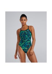 Strój pływacki damski TYR W DMDFIT SYNAPSE. Kolor: niebieski #1