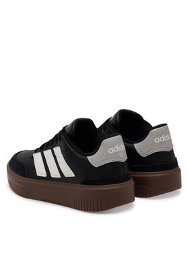 Adidas - adidas Sneakersy Courtblock JP9640 Czarny. Kolor: czarny. Materiał: skóra