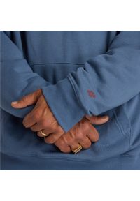 Bluza męska New Balance Numeric MT51954VTI – niebieska. Typ kołnierza: kaptur. Kolor: niebieski. Materiał: bawełna, poliester, materiał. Wzór: aplikacja, napisy #6