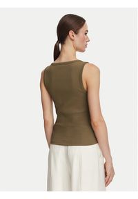 Guess Top W6YP30 K4380 Zielony ciemny Slim Fit. Kolor: zielony. Materiał: syntetyk #4