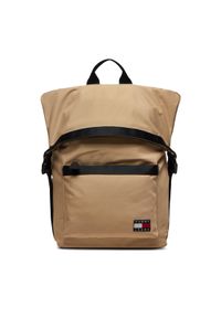 Tommy Jeans Plecak Tjm Daily Rolltop Backpack AM0AM11965 Beżowy. Kolor: beżowy. Materiał: materiał #1