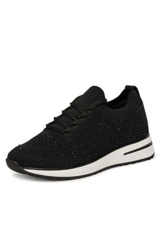 Remonte Sneakersy D1G12-00 Czarny. Kolor: czarny. Materiał: materiał