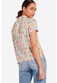 Wrangler - WRANGLER AZTEK SHIRT DAMSKA KOSZULA Z KRÓTKIM RĘKAWEM TANGERINE W5N2TIXUJ 112130263. Długość rękawa: krótki rękaw. Długość: krótkie #2
