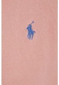 Polo Ralph Lauren kardigan damski kolor pomarańczowy lekki. Okazja: na co dzień. Typ kołnierza: polo. Kolor: pomarańczowy. Materiał: dzianina. Długość rękawa: długi rękaw. Długość: długie. Wzór: gładki. Styl: casual #3