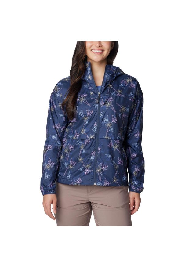 columbia - Damska wiatrówka Columbia Alpine Chill Windbreaker. Kolor: niebieski. Materiał: poliester