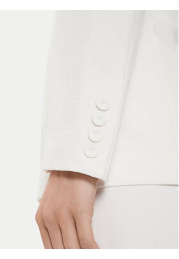 United Colors of Benetton - United Colors Of Benetton Marynarka 2KCMDW024 Écru Regular Fit. Materiał: syntetyk