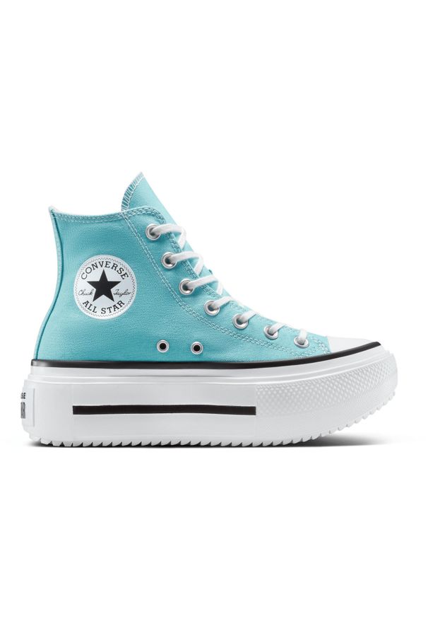 Buty sportowe damskie Converse Chuck Tlr As Lift Double Stack. Kolor: niebieski. Materiał: materiał. Styl: sportowy