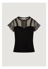 Morgan Bluzka 261-DAPHNE Czarny Regular Fit. Kolor: czarny. Materiał: syntetyk #2