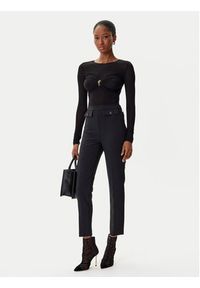 Elisabetta Franchi Body BO-016-57E2-V390 Czarny Slim Fit. Kolor: czarny. Materiał: wiskoza #3