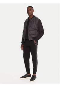 Karl Lagerfeld - KARL LAGERFELD Kurtka bomber 505064554504 Czarny Regular Fit. Typ kołnierza: dekolt w karo. Kolor: czarny. Materiał: syntetyk #6