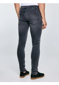 Big-Star - Jeansy męskie skinny szare Deric 893. Okazja: na co dzień. Kolor: szary. Styl: casual #3