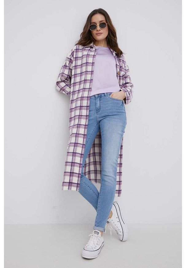 Noisy may - Noisy May Jeansy damskie medium waist. Kolor: niebieski