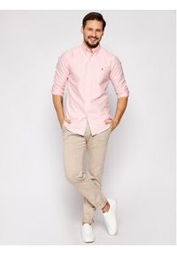 Polo Ralph Lauren Koszula Bsr 710792041 Różowy Custom Fit. Typ kołnierza: polo. Kolor: różowy. Materiał: bawełna #5