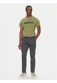 Barbour T-Shirt Logo MTS0531OL39 Zielony Tailored Fit. Kolor: zielony. Materiał: bawełna