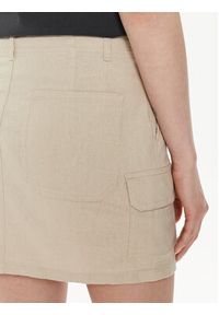 only - ONLY Spódnica mini Malfy-Caro 15310982 Beżowy Regular Fit. Kolor: beżowy. Materiał: wiskoza #5