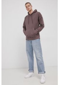 Only & Sons Bluza bawełniana męska kolor fioletowy z kapturem gładka. Typ kołnierza: kaptur. Kolor: fioletowy. Materiał: bawełna. Wzór: gładki #1