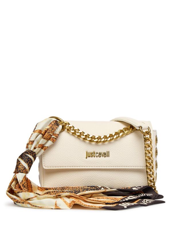 Just Cavalli Torebka 80RA4BF5 ZSB81 Écru. Materiał: skórzane