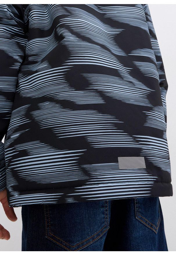 bonprix - Wodoodporna kurtka funkcyjna z odblaskowymi detalami. Kolor: czarny