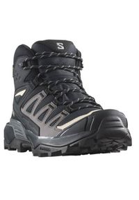 salomon - Buty trekkingowe damskie Salomon X Ultra Mid 360 Gtx Gore-tex. Wysokość cholewki: za kostkę. Zapięcie: sznurówki. Kolor: czarny. Materiał: materiał. Szerokość cholewki: normalna. Styl: sportowy