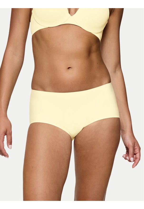 Triumph Bokserki Make-Up Illusion 10217835 Żółty. Kolor: żółty. Materiał: syntetyk