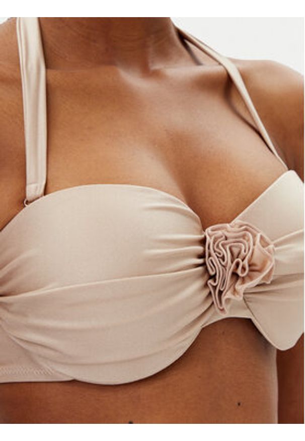 Hunkemöller Góra od bikini Lima 301282 Beżowy. Kolor: beżowy. Materiał: syntetyk