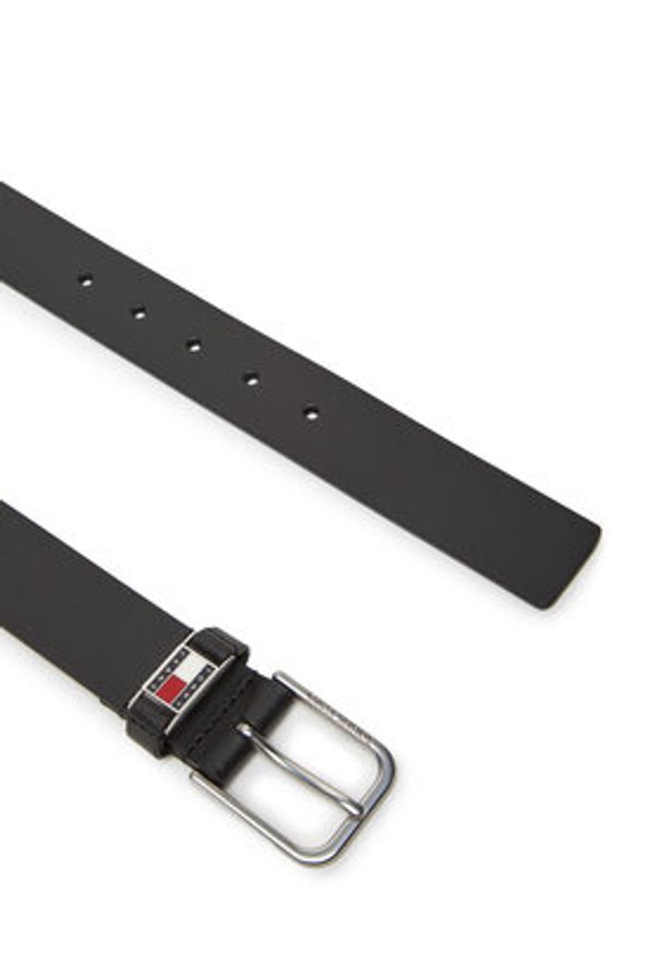 Tommy Jeans Pasek Męski Tjm Scanton 3.5 AM0AM13414 Czarny. Kolor: czarny. Materiał: skóra