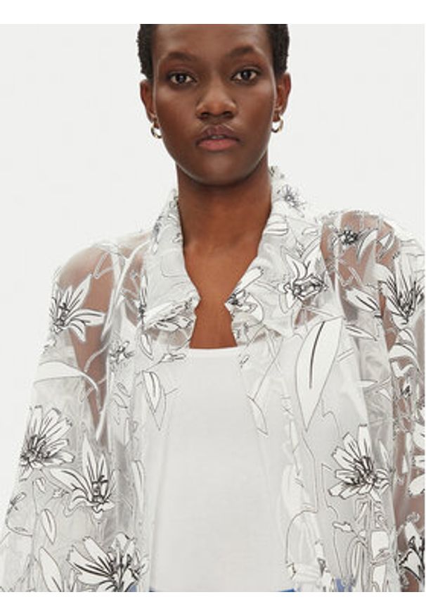 Joseph Ribkoff Bluzka 251102 Biały Boxy Fit. Kolor: biały. Materiał: wiskoza