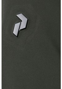 Peak Performance - Kurtka. Typ kołnierza: kaptur. Kolor: zielony. Materiał: tkanina, materiał. Wzór: gładki. Sezon: zima #5