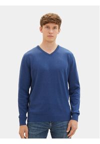 Tom Tailor Sweter 1027665 Niebieski Regular Fit. Kolor: niebieski. Materiał: bawełna #5