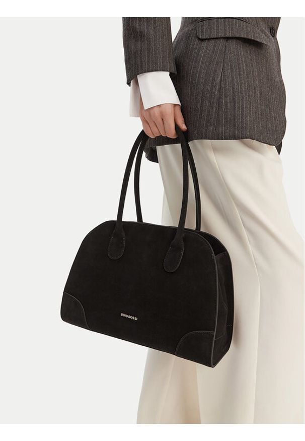 Gino Rossi - GINO ROSSI Torebka EO-LA224-19138 Brązowy. Kolor: brązowy. Materiał: zamszowe, skórzane