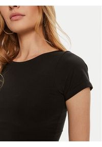 Brave Soul T-Shirt LTS-627PIXIE Czarny Straight Fit. Kolor: czarny. Materiał: bawełna #4